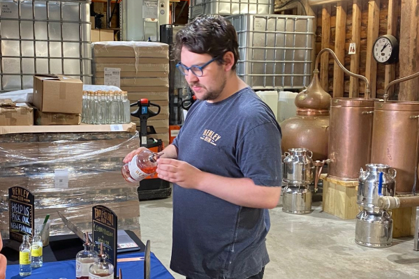 Ben Carmichael at The Henley Distillery Ben Carmichael at The Henley Distillery